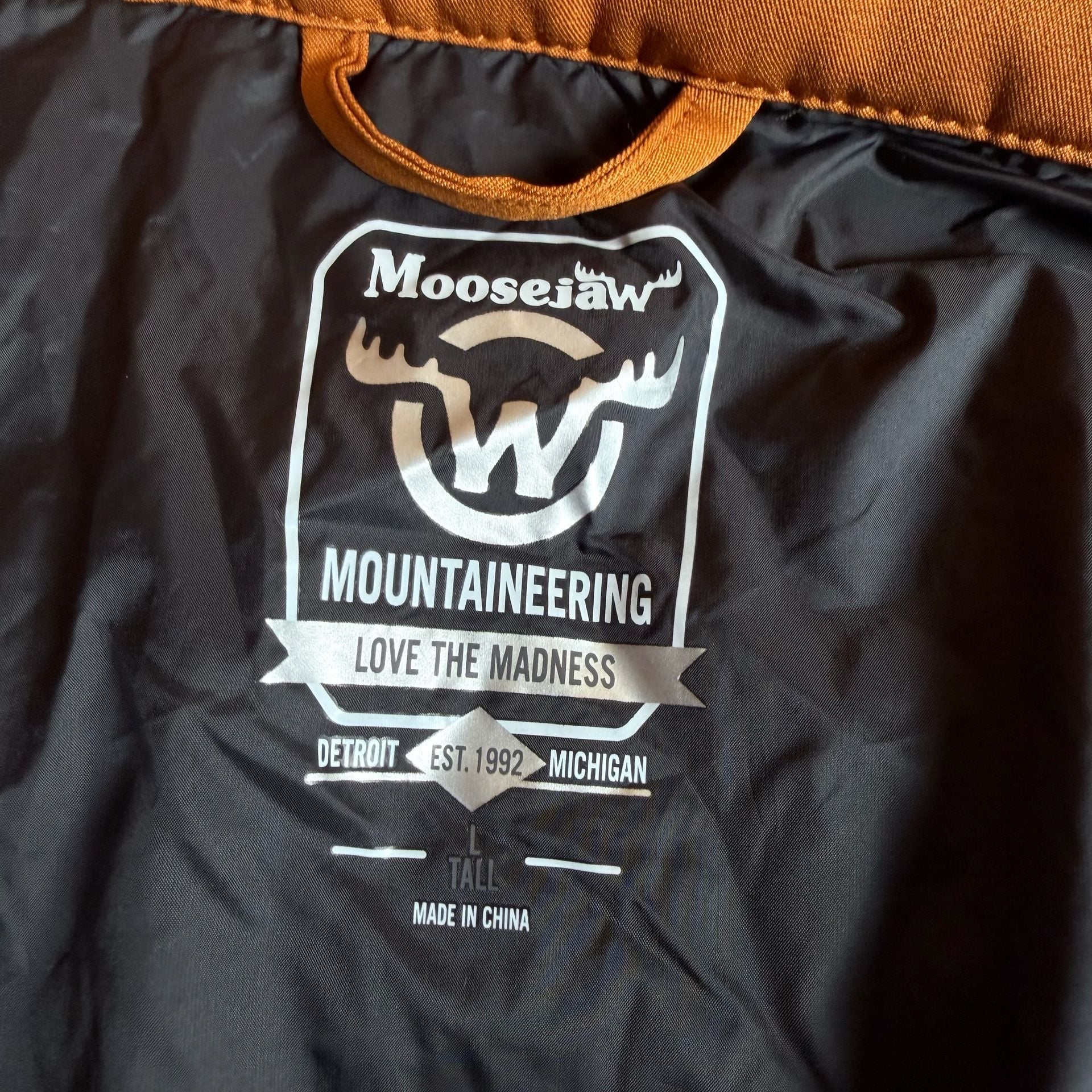 Moosejaw Quilted Jacket Orange Large Tall 9