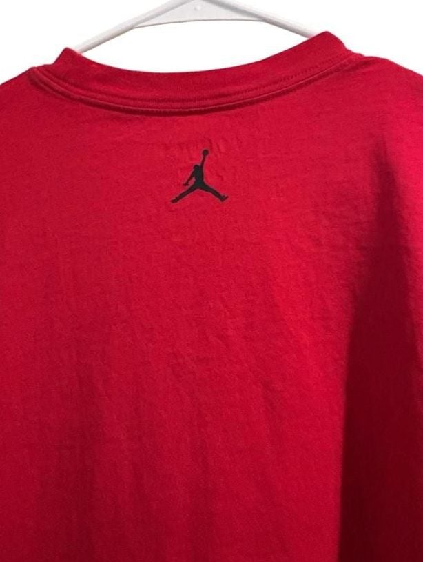 Jordan GOAT Graphic T-Shirt Size Large Red Short Sleeve 5