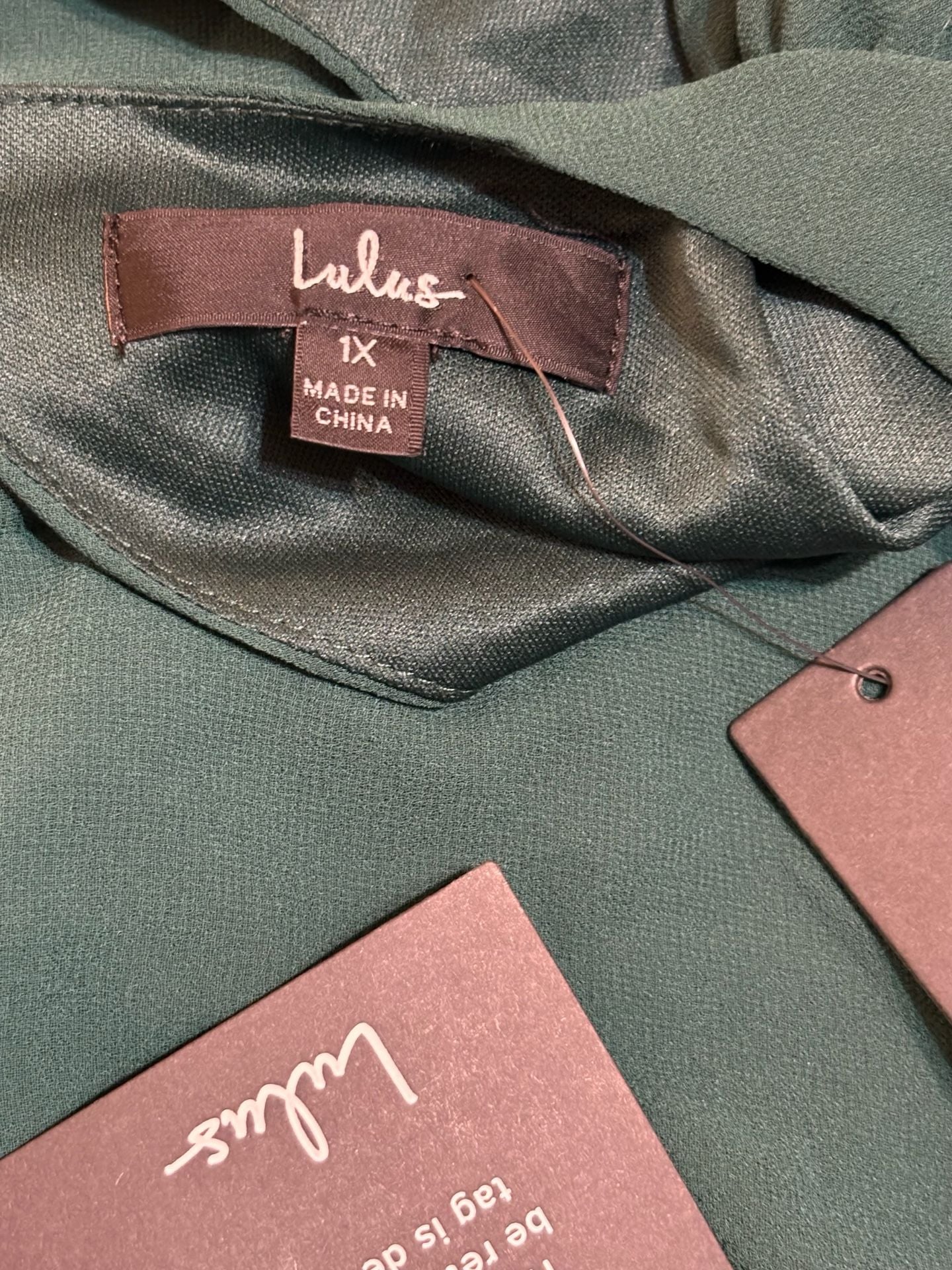 Lulus 1X Emerald Green Maxi Dress NWT | Elegant Open Back Evening Gown 3