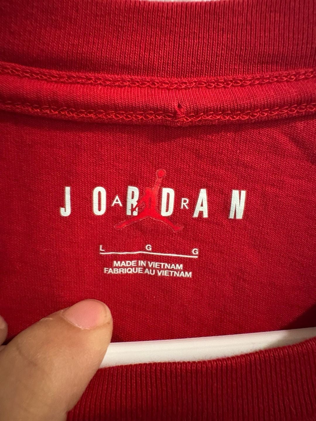 Jordan GOAT Graphic T-Shirt Size Large Red Short Sleeve 6