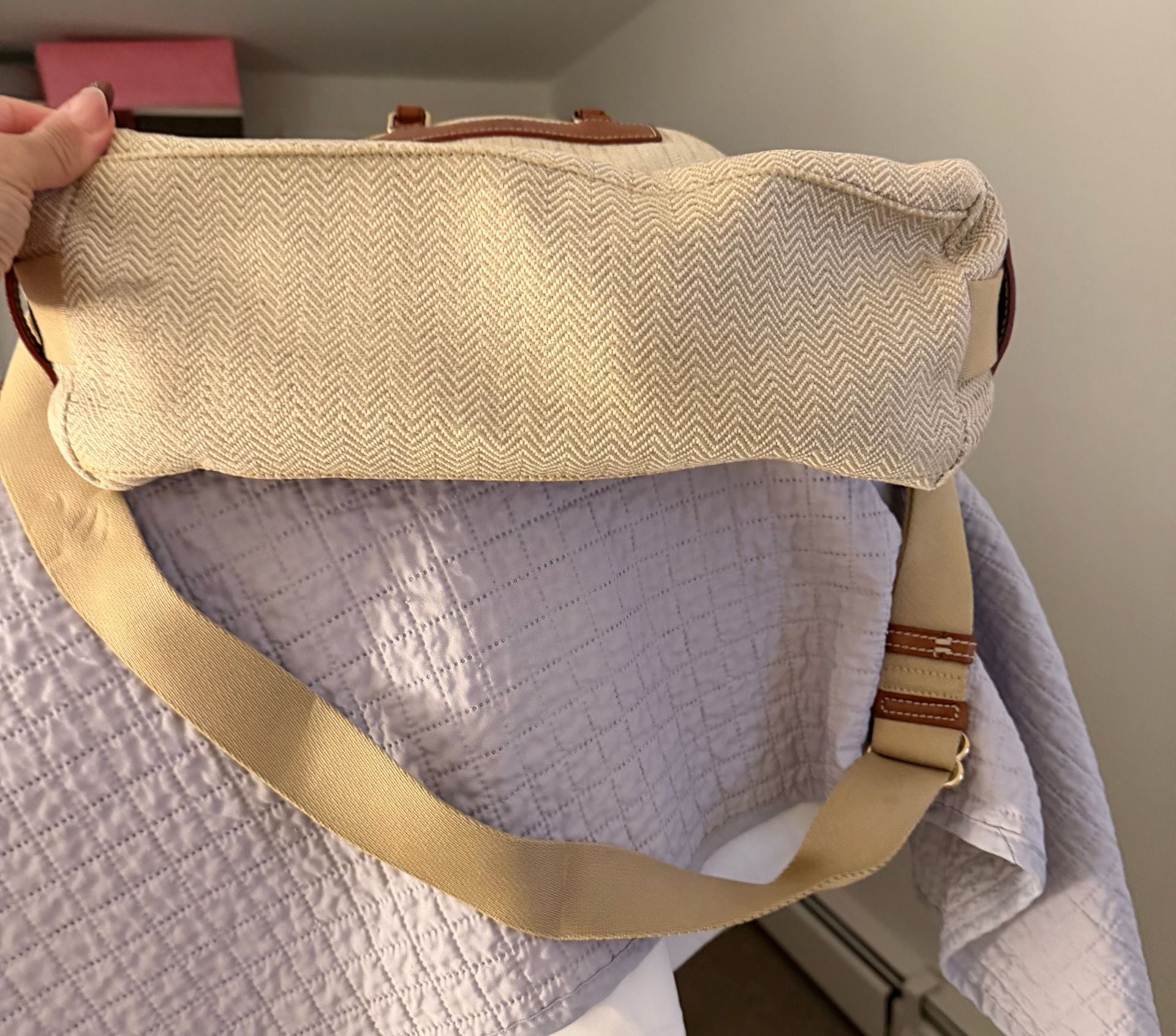 Dooney & Bourke Florentine Vacchetta Canvas Satchel Bag 5