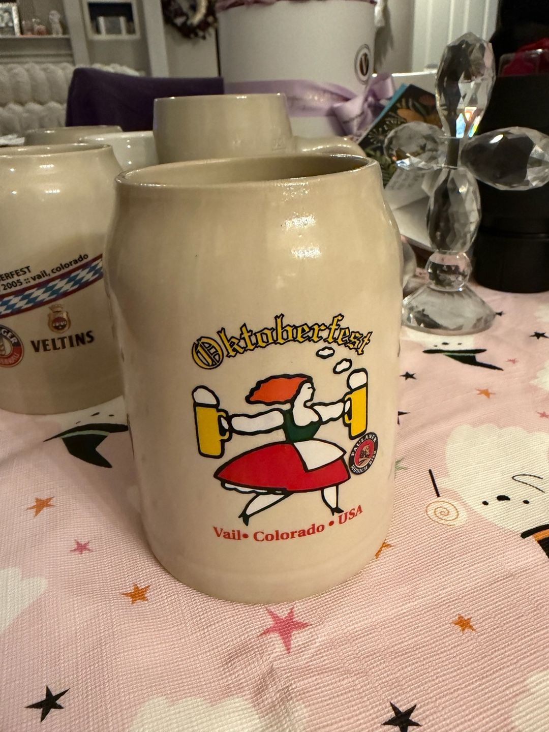 2 Paulaner Oktoberfest Vail Colorado USA Ceramic Beer Mug 2