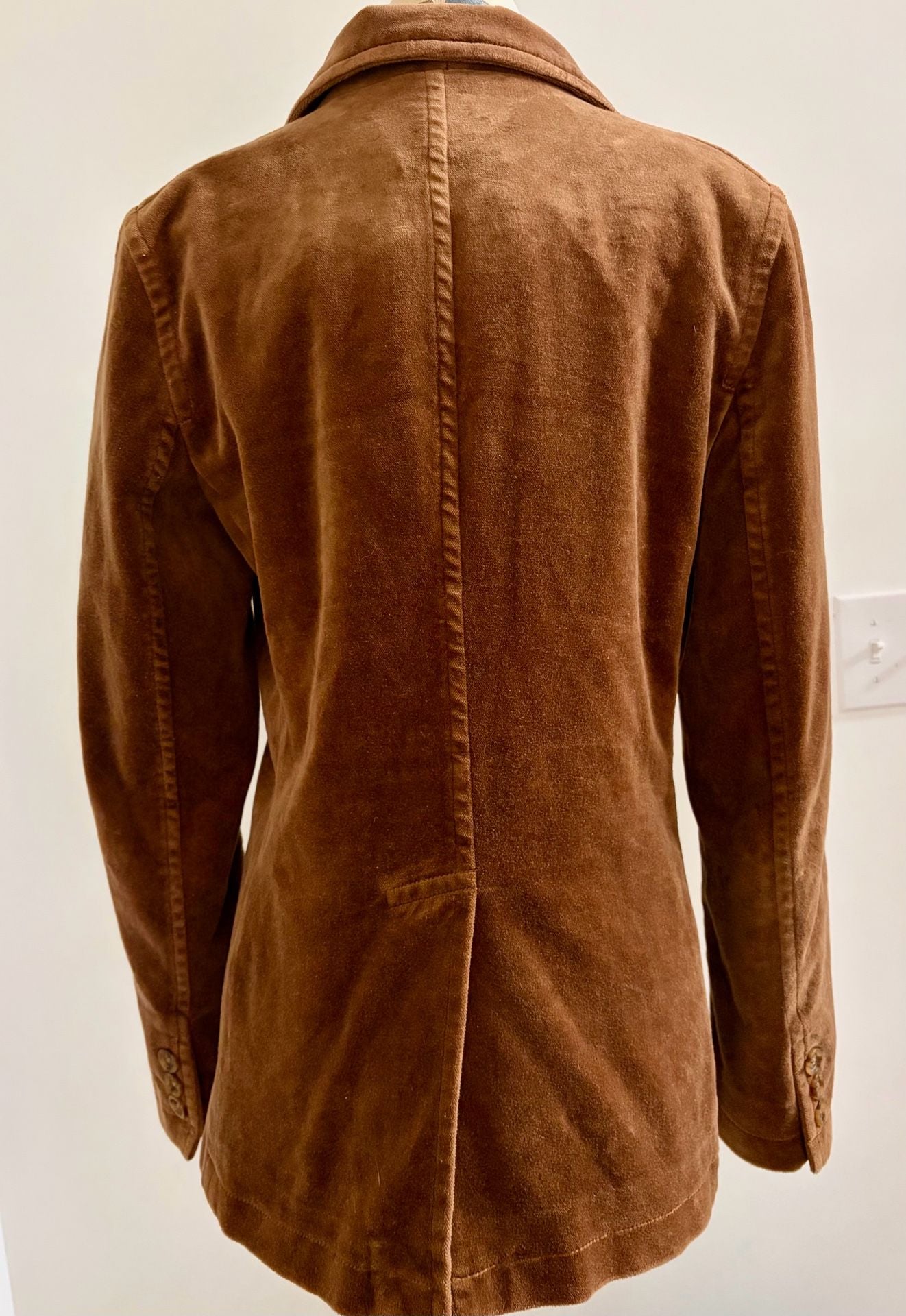 Vintage 2000 Y2K Velvet Fitted Jacket by Gap 7