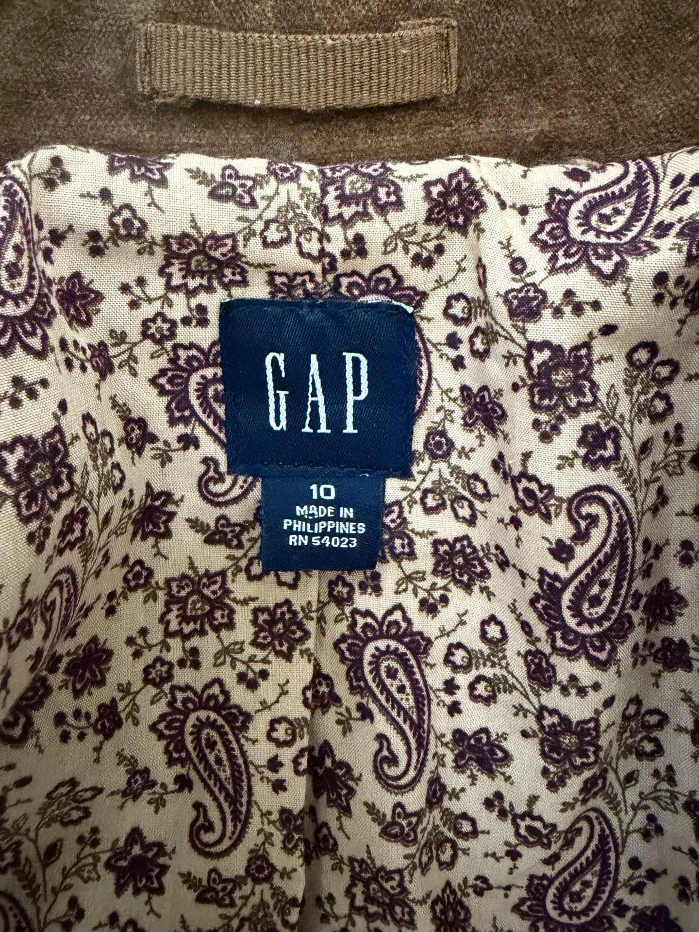 Vintage 2000 Y2K Velvet Fitted Jacket by Gap 8