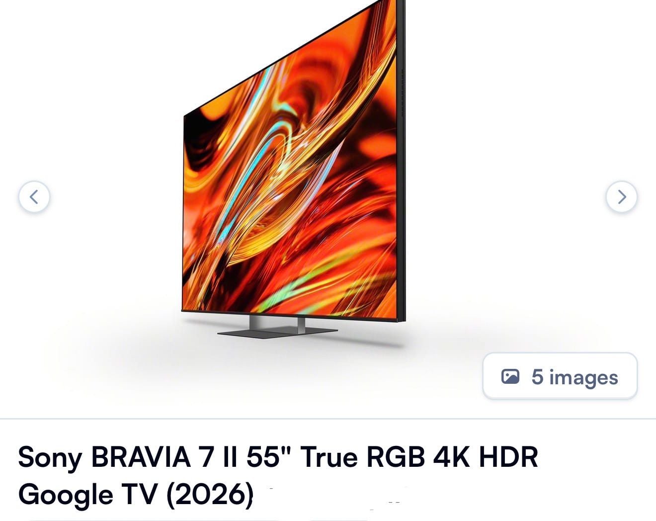 Sony Bravia 7 II XR70 M2 55 Inch TV 4K HDR Google TV New in Box 6