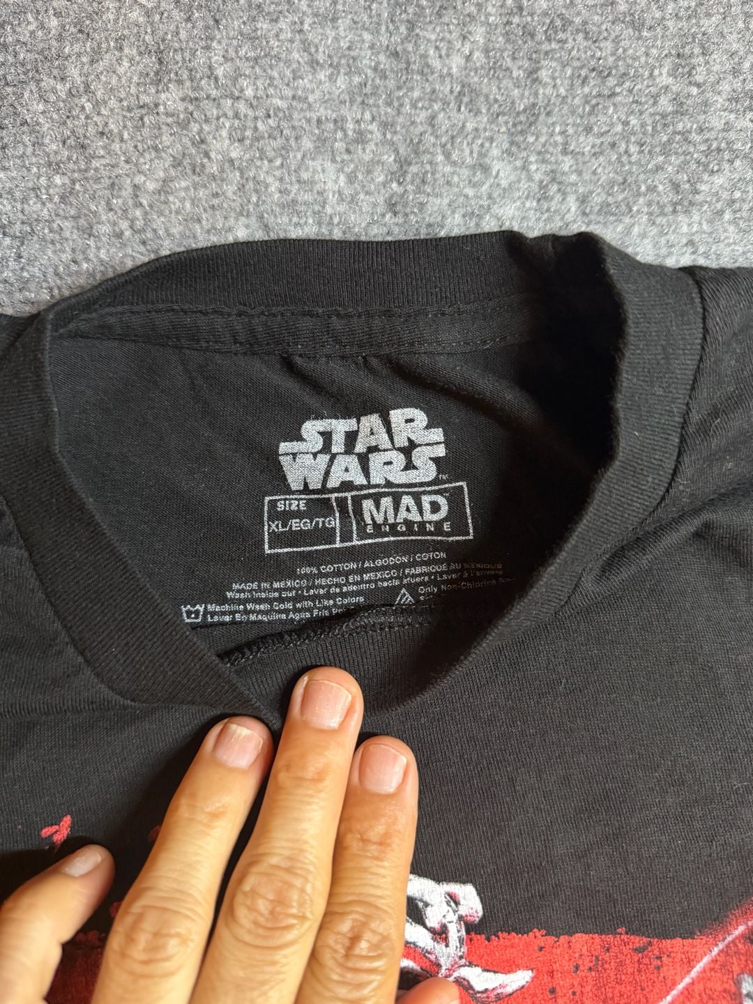 Mad Engine Star Wars Darth Vader Samurai T-Shirt XL Black 3