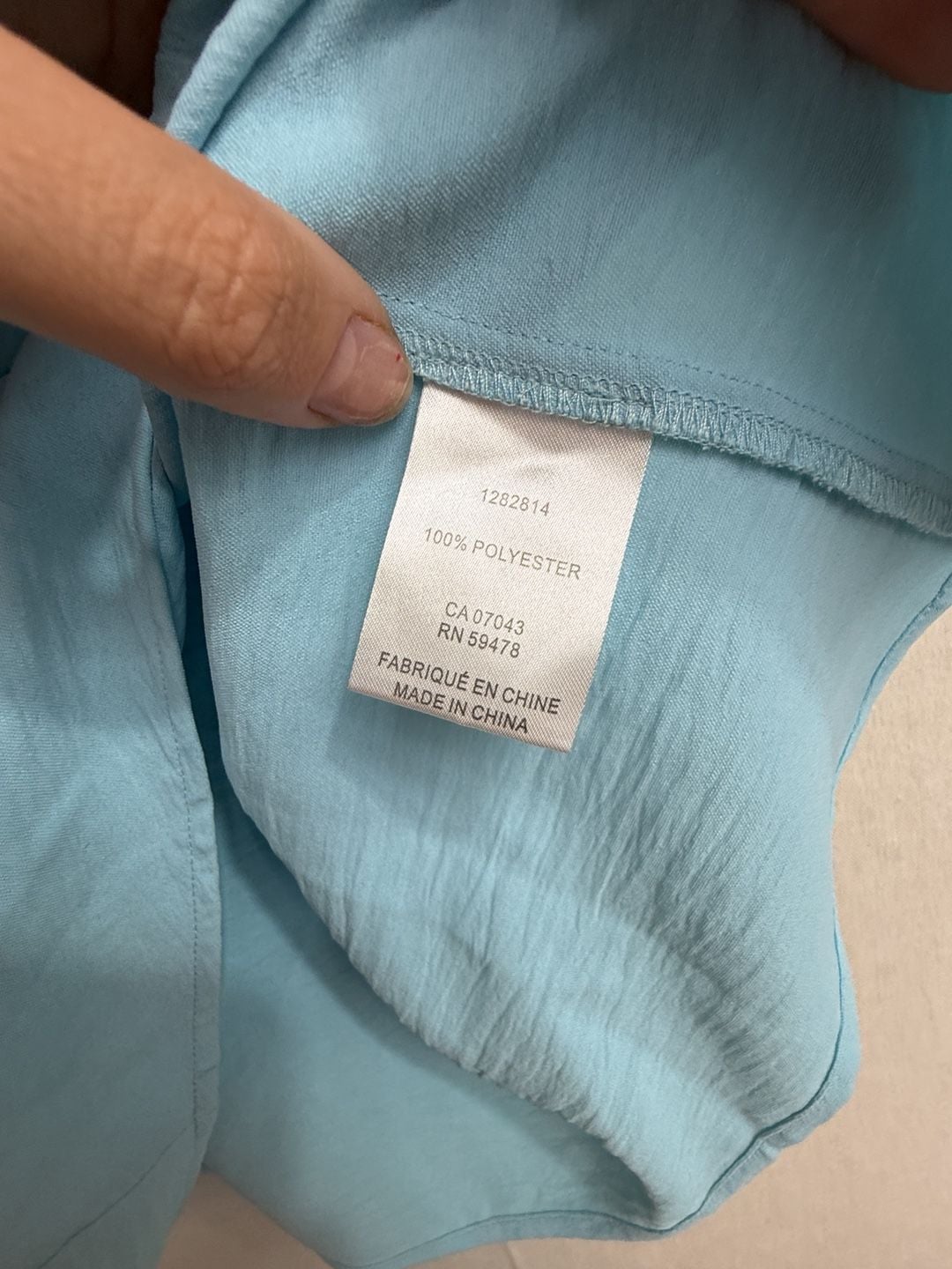 Cupcakes and Cashmere Blouse Size S Light Blue Cap Sleeve V-Neck 4