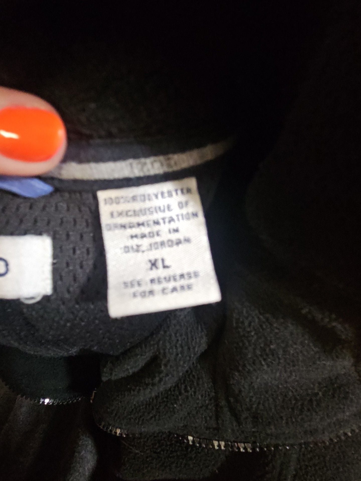 Izod Performance Fleece Full Zip Jacket Size XL Black 6