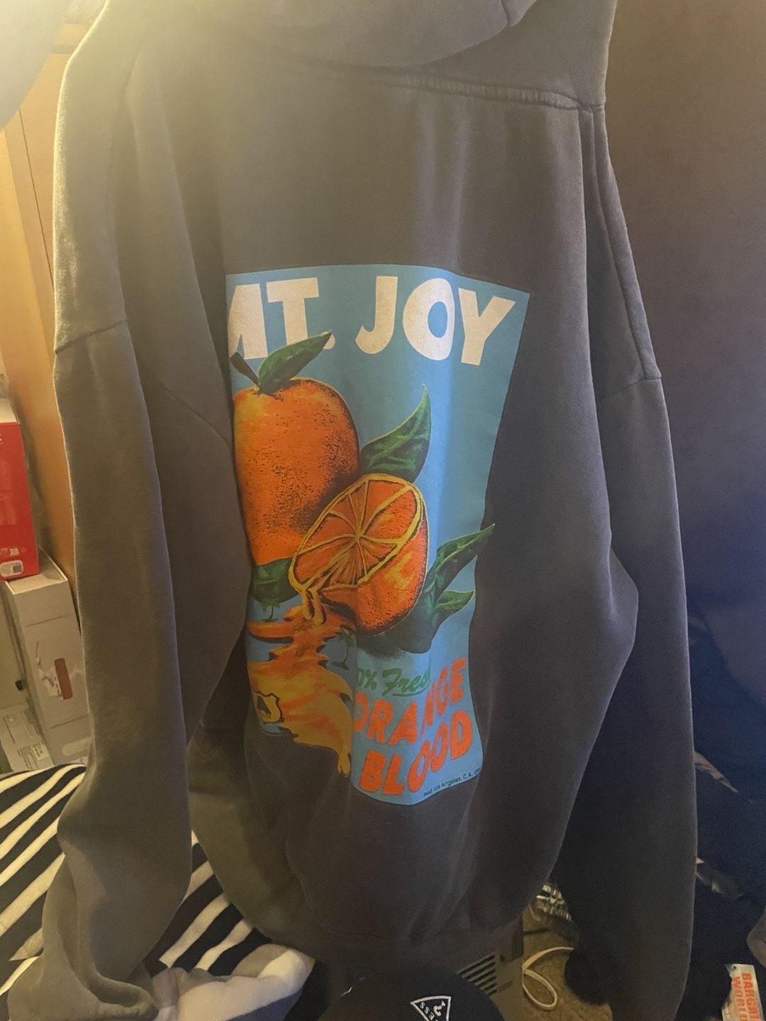 Independent Trading Co Mt Joy Orange Blood Hoodie Size XL 4