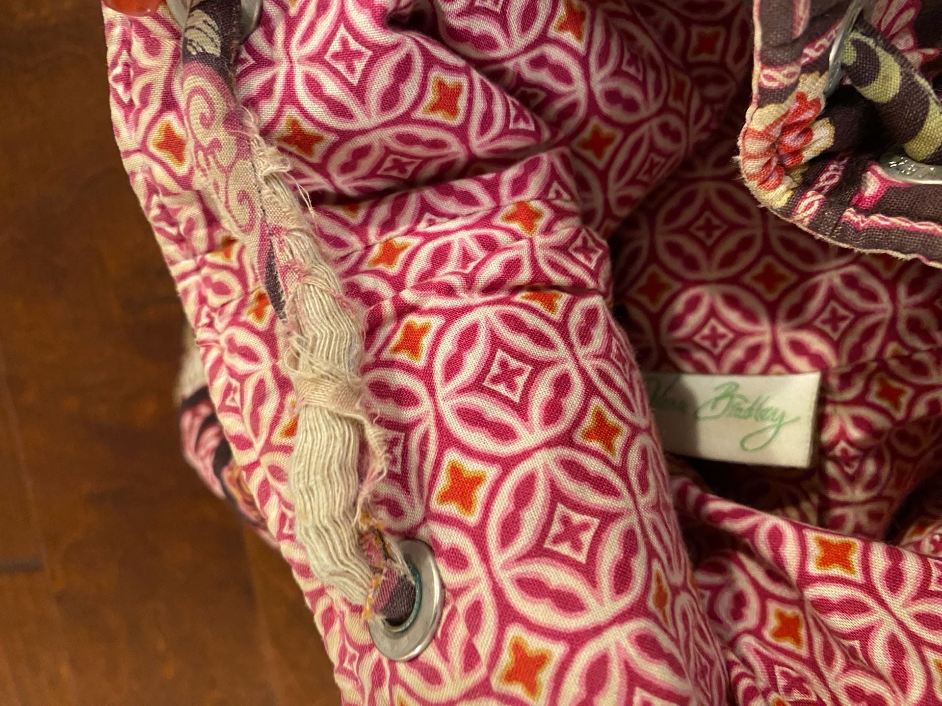 Vera Bradley Quilted Floral Drawstring Backpack 4