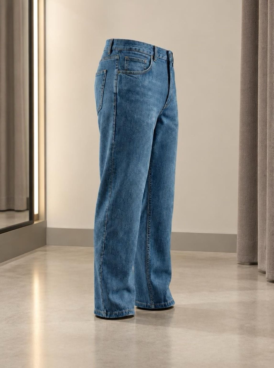 Ecko Unltd Foundry Jeans Size 38x34 Blue Relaxed Denim 5