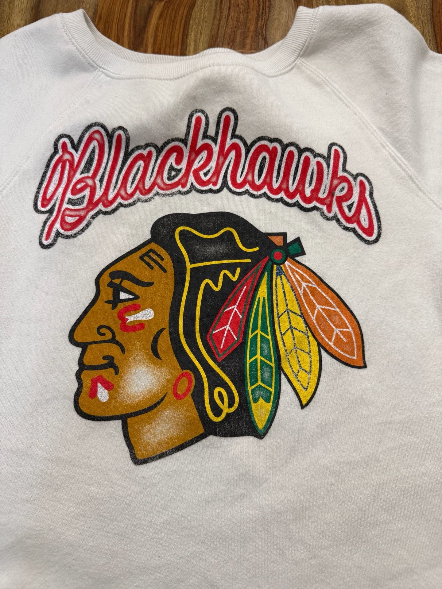 '47 Chicago Blackhawks Sweatshirt White Size Large 3