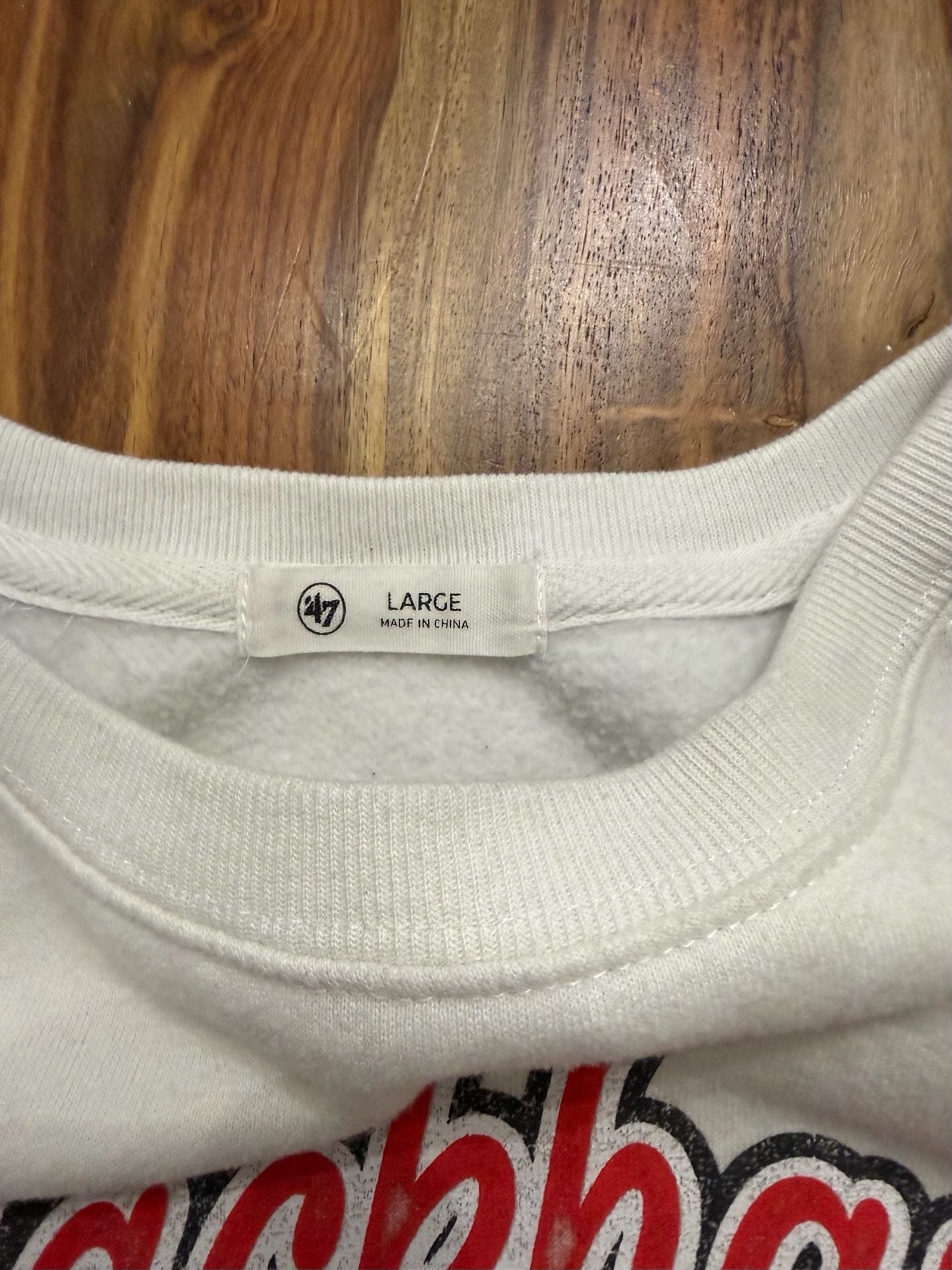'47 Chicago Blackhawks Sweatshirt White Size Large 5