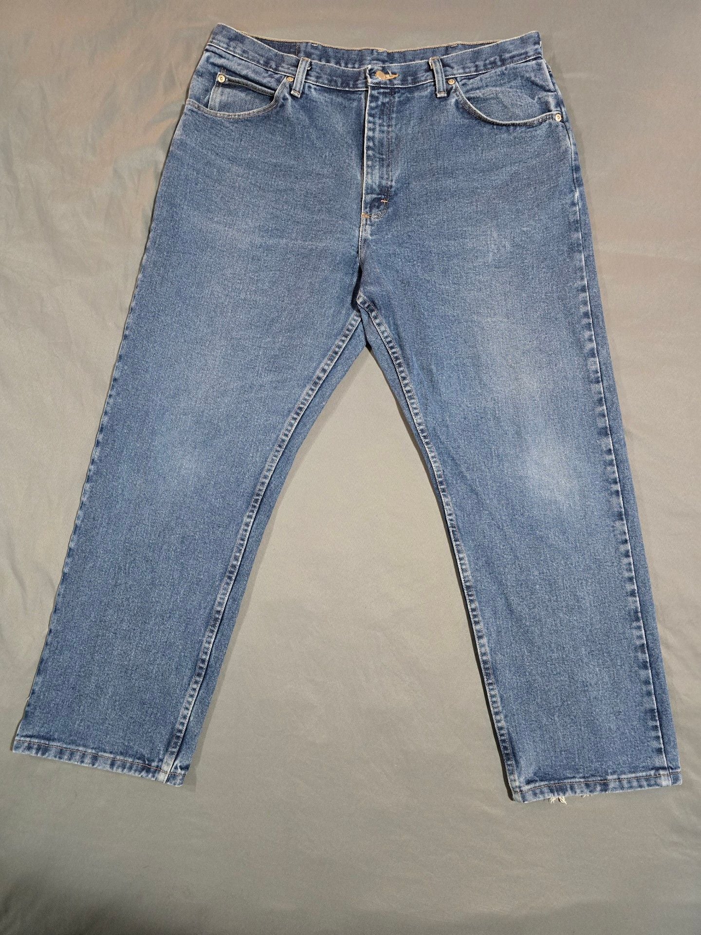 Wrangler 9760WDR Relaxed Fit Jeans 38x30 Blue Denim 1