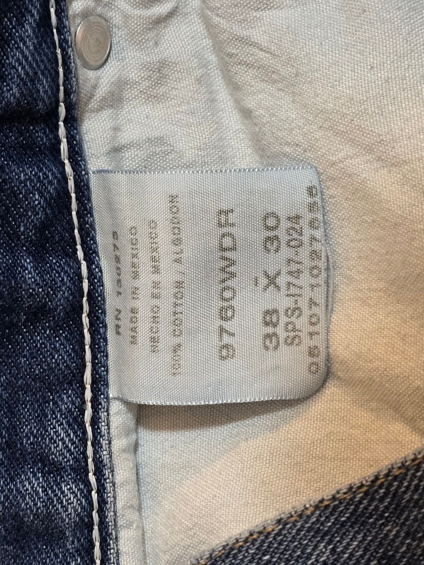 Wrangler 9760WDR Relaxed Fit Jeans 38x30 Blue Denim 4
