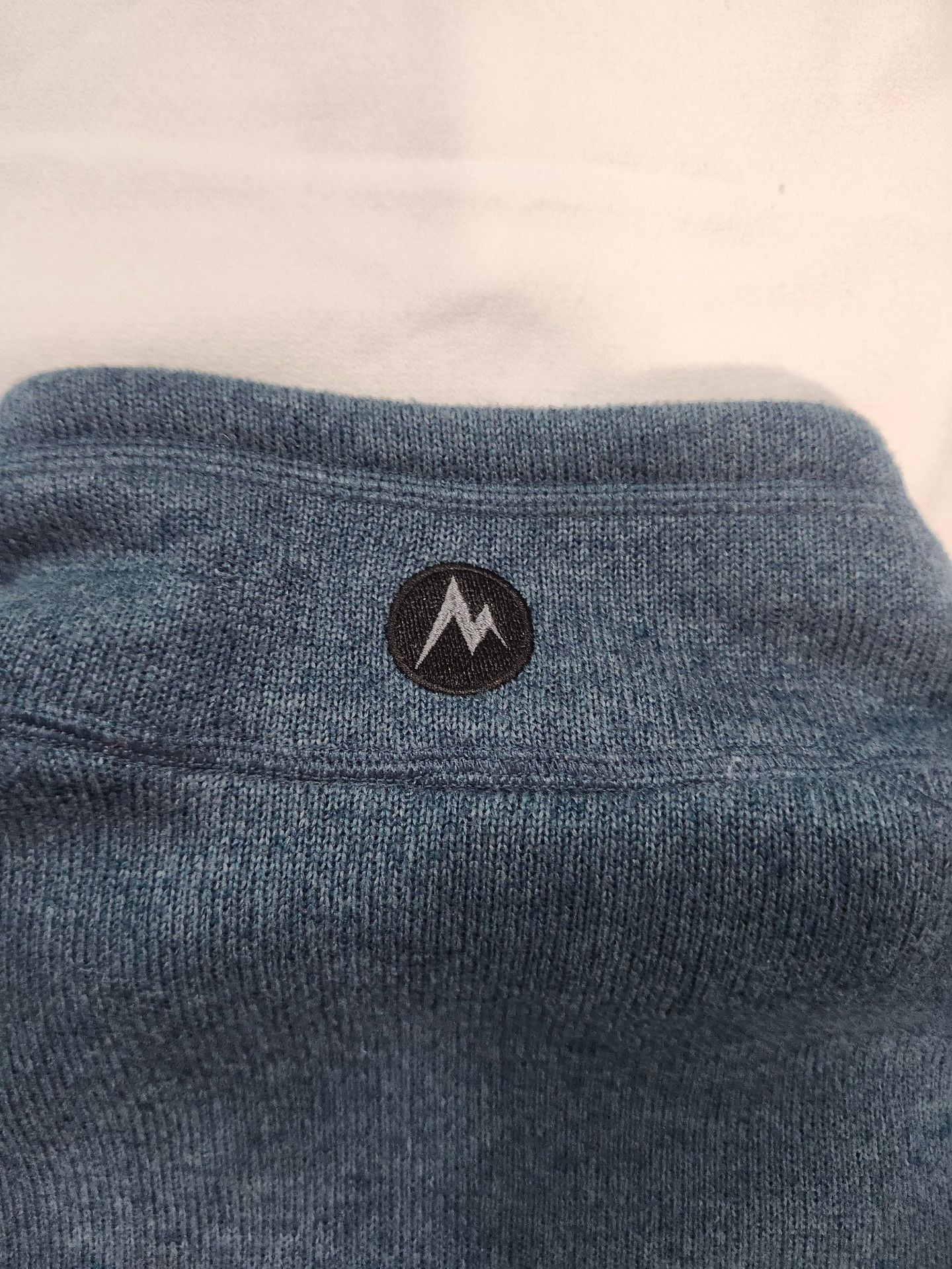 Marmot Fleece Jacket Blue Full Zip Mock Neck 8