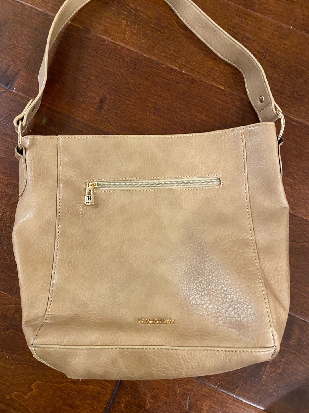 Montana West Select Beige Faux Leather Shoulder Bag 4