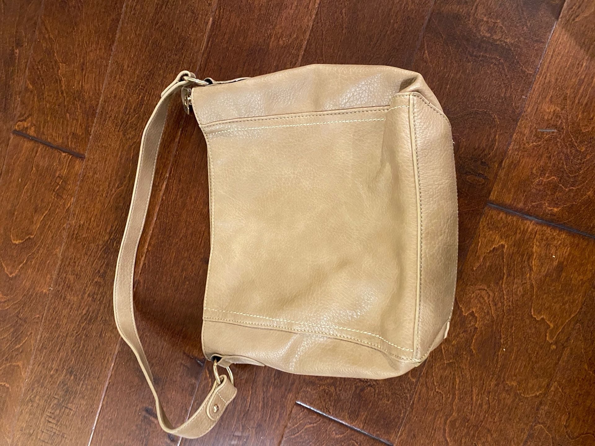 Montana West Select Beige Faux Leather Shoulder Bag 9