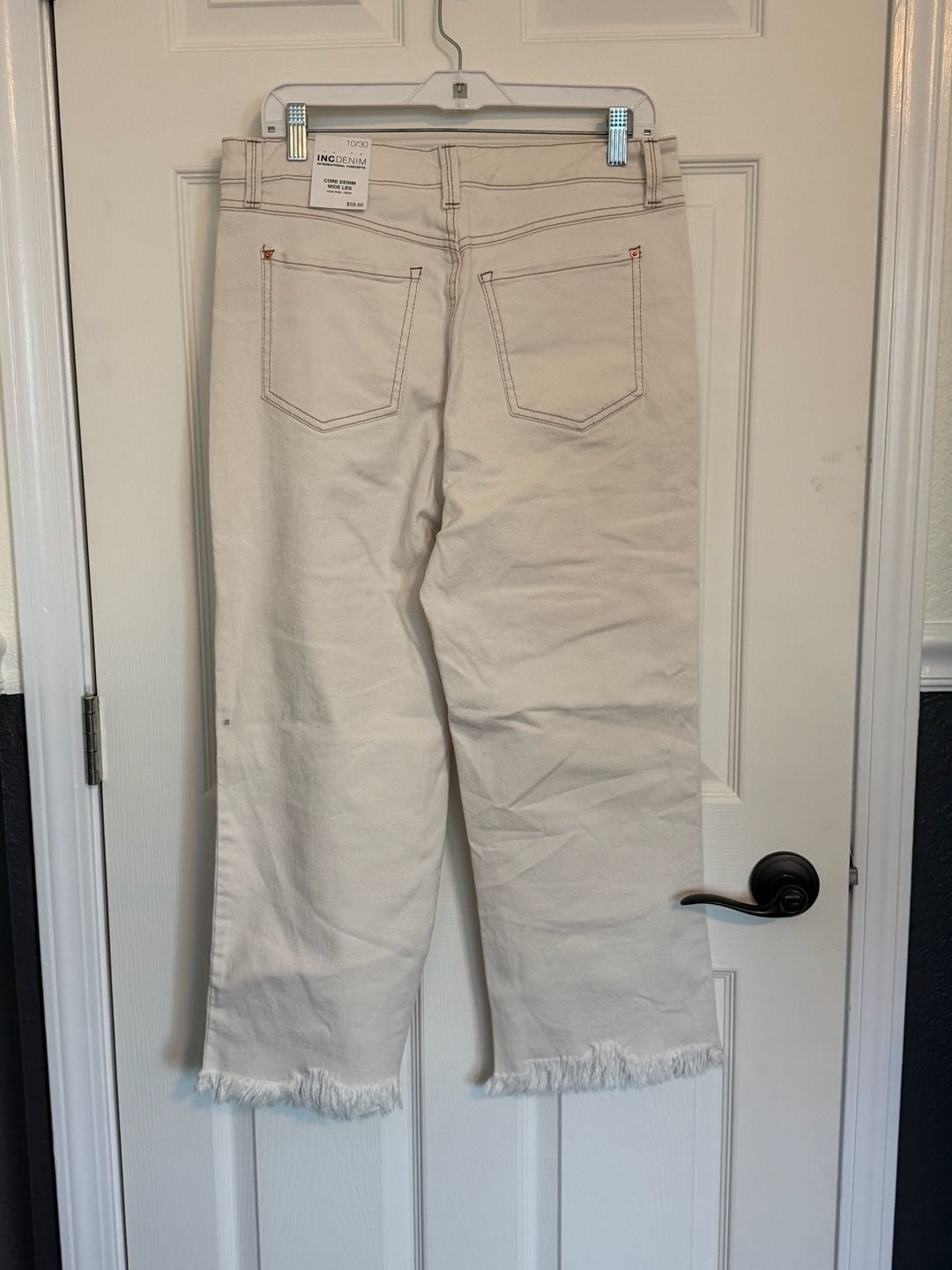 NWT INC Denim Core Wide Leg Crop 10/30 7