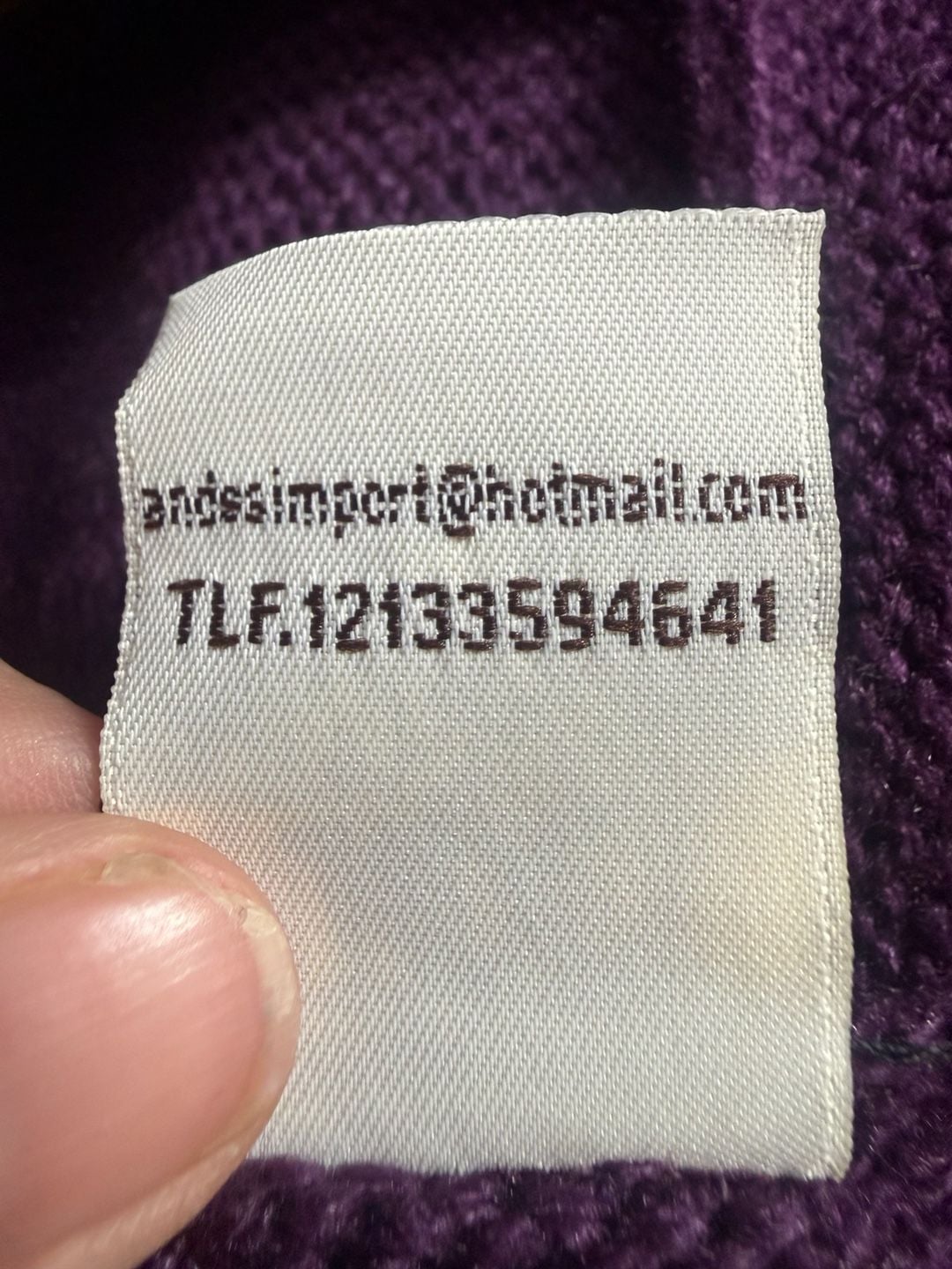 Vintage Peru Horse Sweater Womens M/L Purple Hooded Zip Cardigan Andean Boho 6