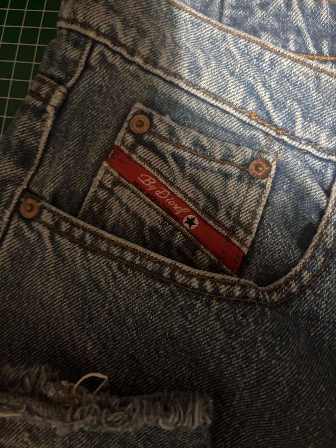 Diesel Basic Jeans Straight Size 38 Blue Vintage Denim 3