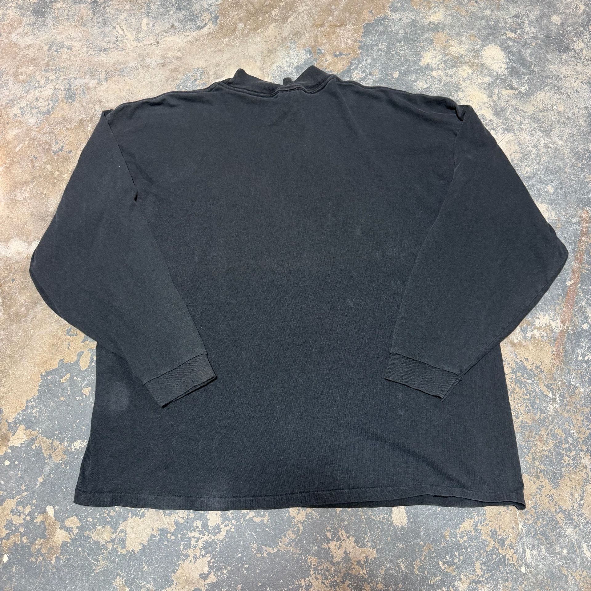 Logo 7 Vintage Oakland Raiders Mock Neck Long Sleeve Shirt Black 7