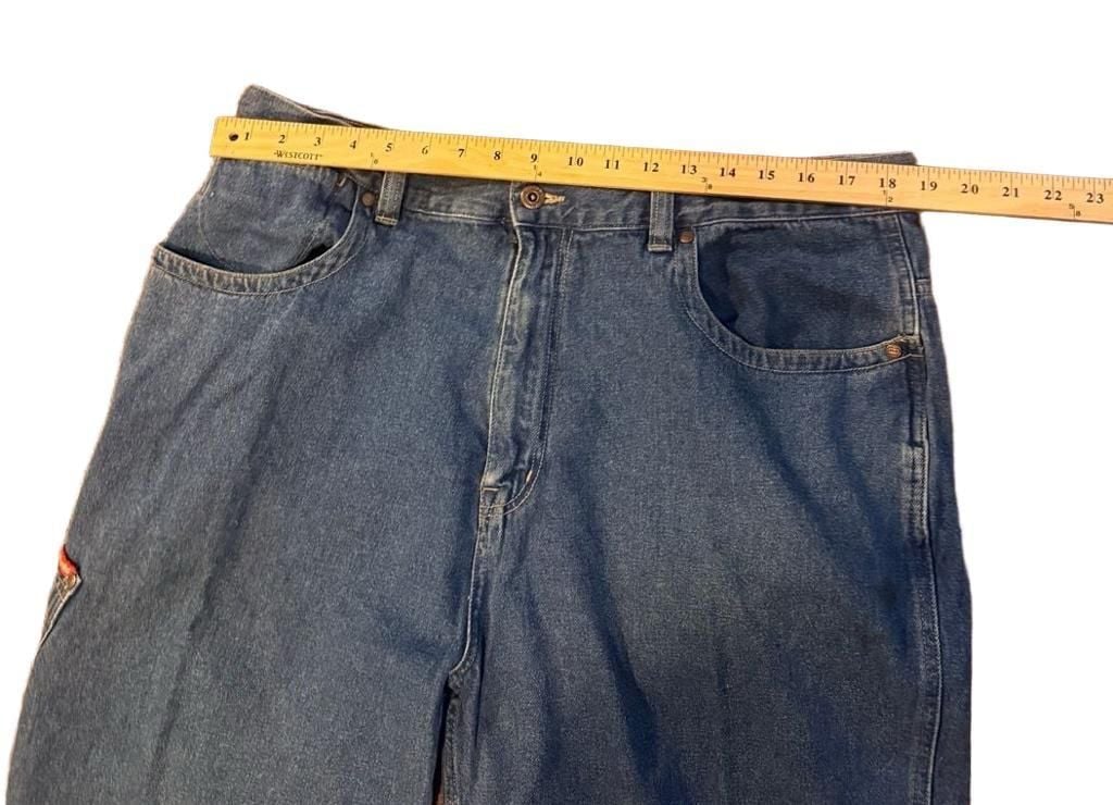 Ecko Unltd Foundry Jeans Size 38x34 Blue Relaxed Denim 8