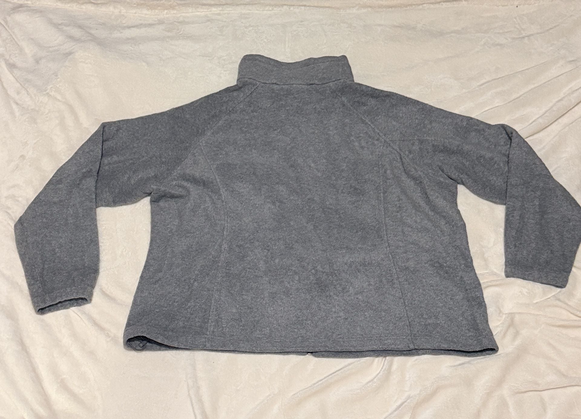 Columbia Full Zip Fleece Jacket Size 3X Gray Pink 6