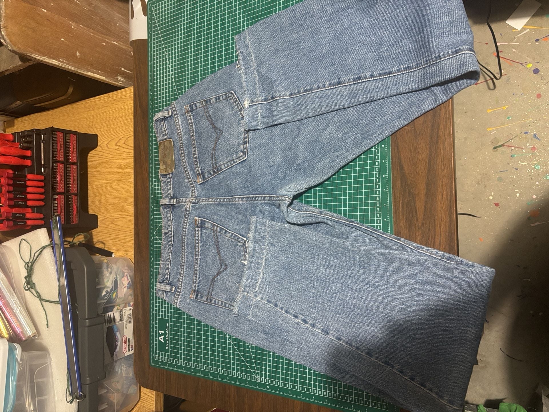 Diesel Basic Jeans Straight Size 38 Blue Vintage Denim 7