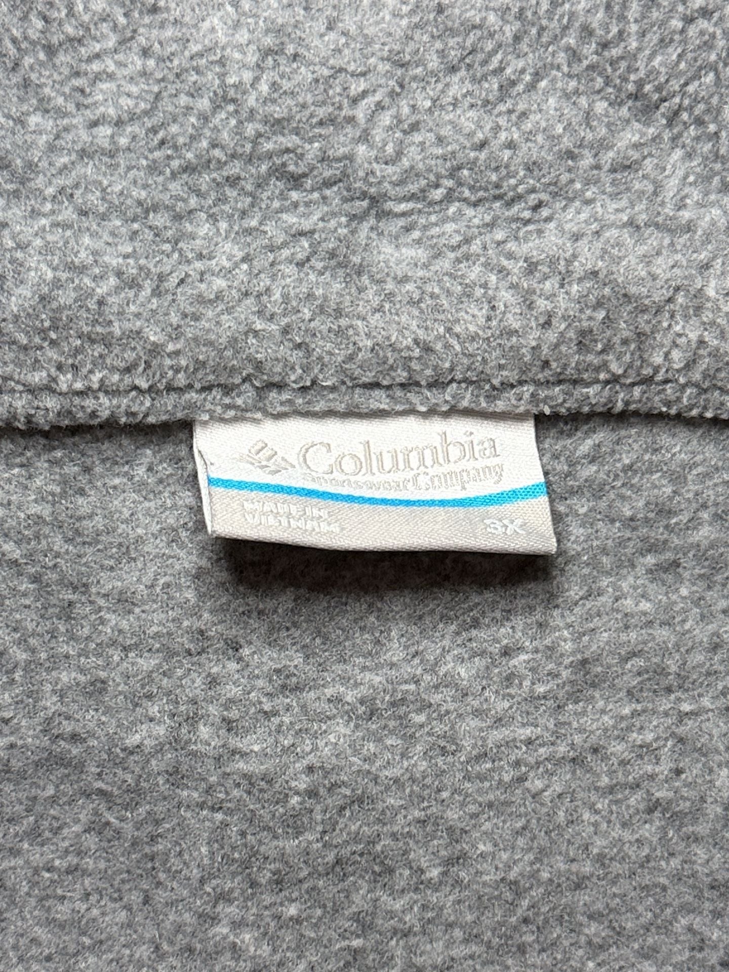 Columbia Full Zip Fleece Jacket Size 3X Gray Pink 3