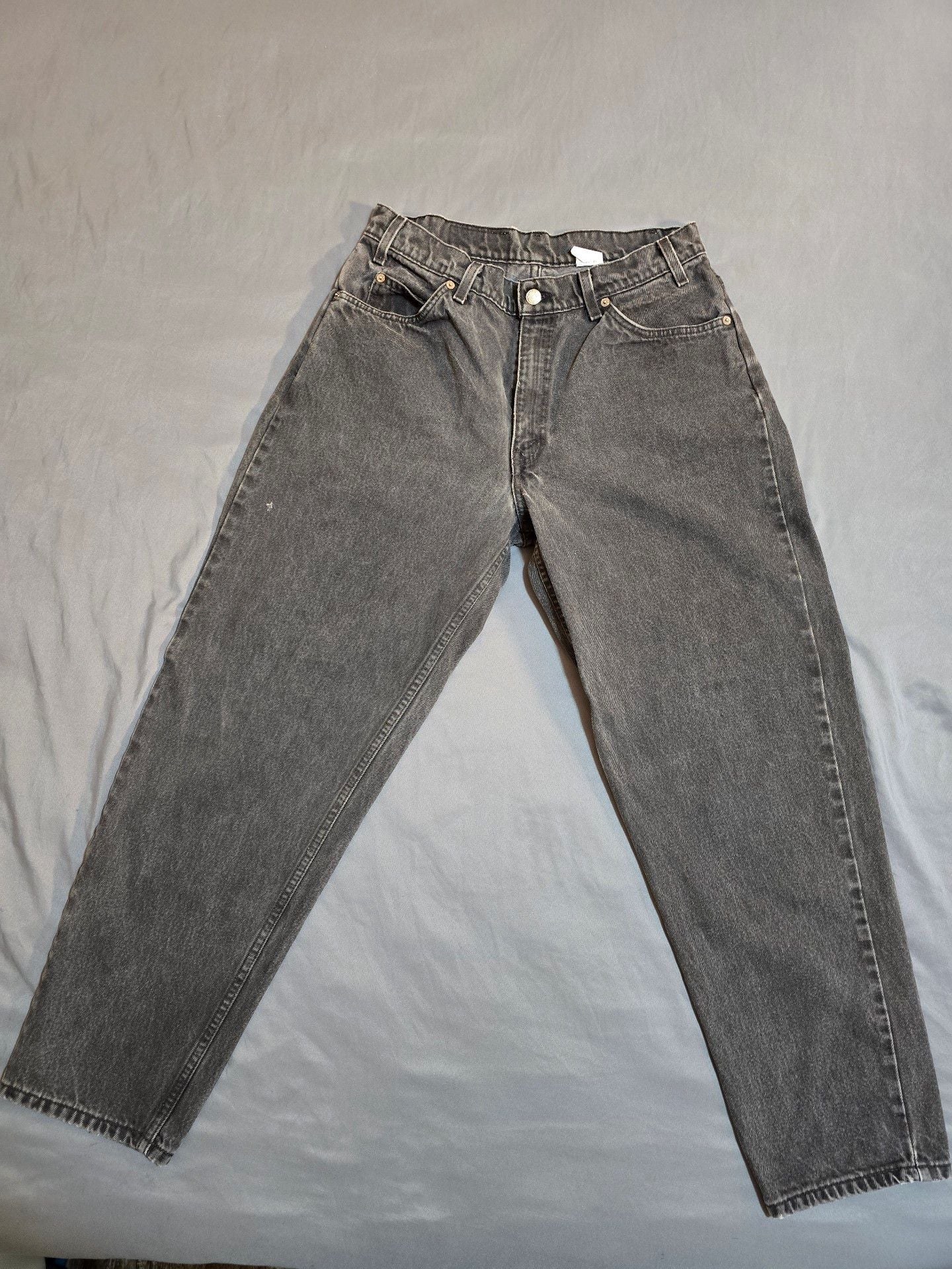 Levi's 560 Loose Fit Tapered Leg Jeans 34x30 Black Denim 1