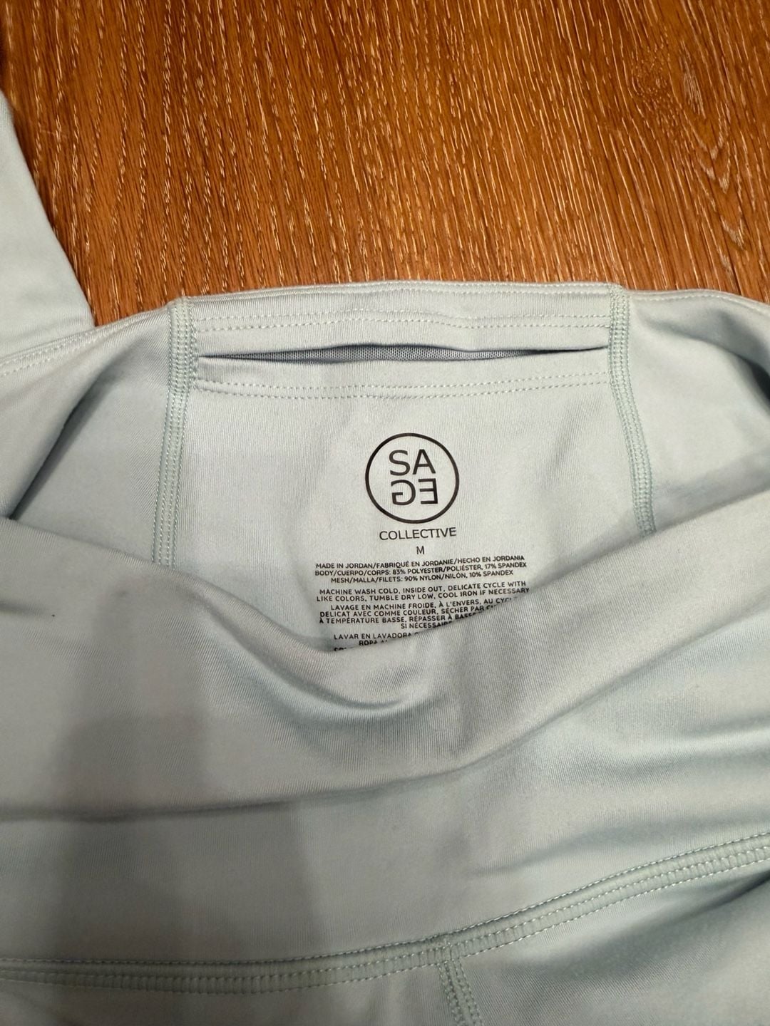 Sage Collective Leggings Size M Light Blue Athletic Pants 1