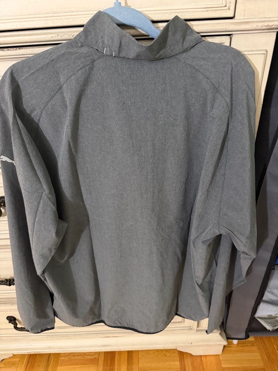 Puma 1/4 Zip Pullover Size L Gray 3