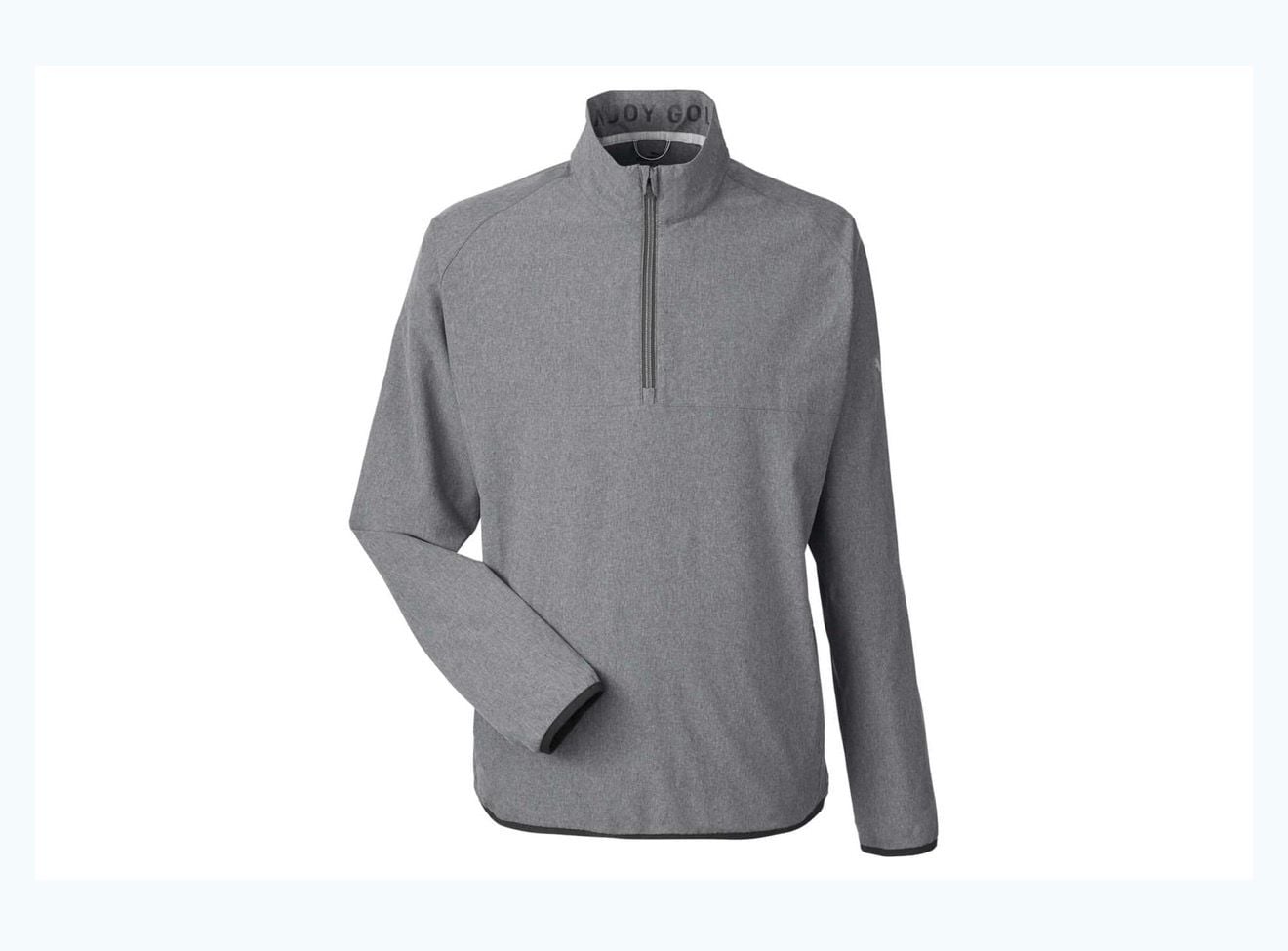 Puma 1/4 Zip Pullover Size L Gray 5