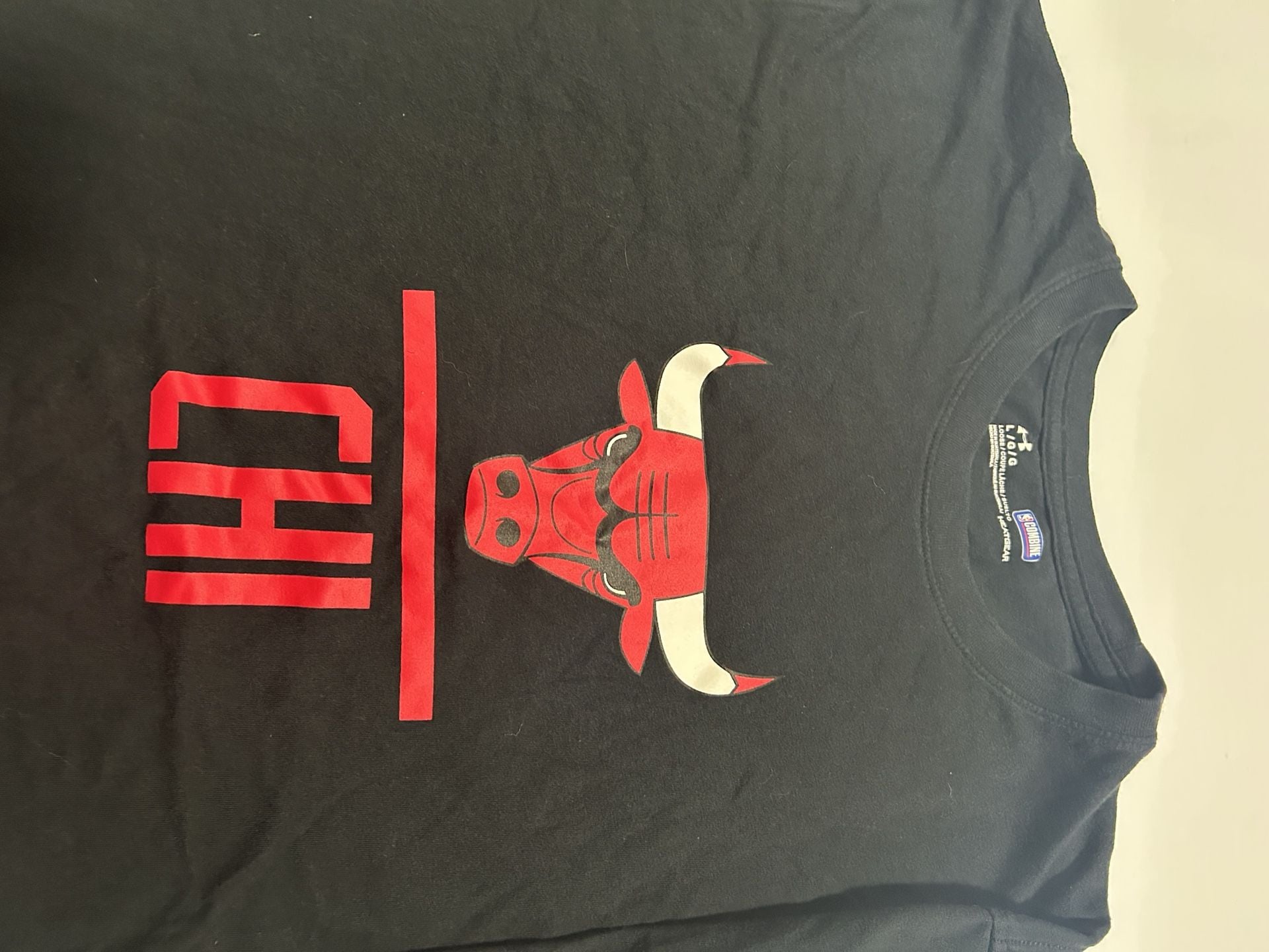 Under Armour NBA Combine Chicago Bulls T-Shirt Size Large Black 3