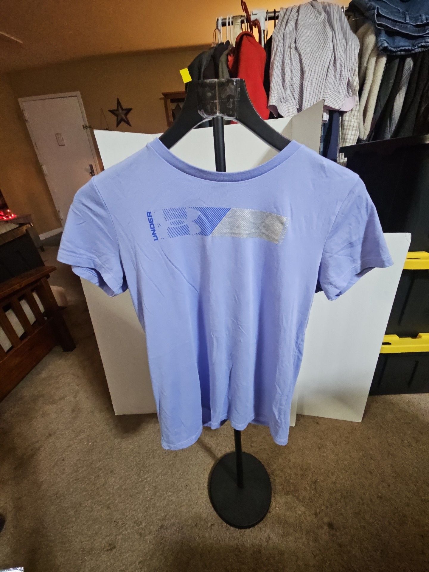 Under Armour The Classic Tee Size SM Purple Graphic Short Sleeve Shirt 2