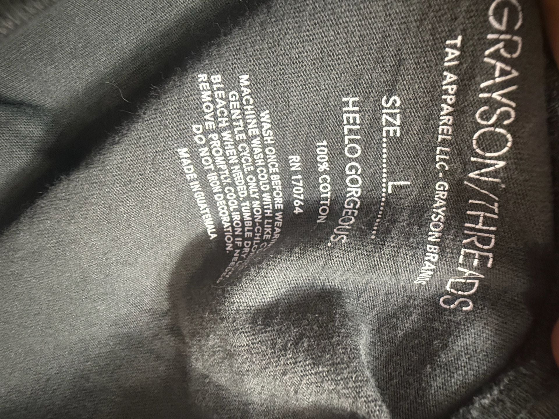 Grayson Threads Literally Just a Girl Graphic Tee Womens Large Gray Cotton 4