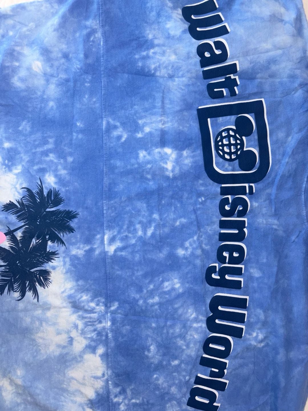 Disney Stitch Blue Tie Dye Long Sleeve Shirt Size Large L Est 1971 10