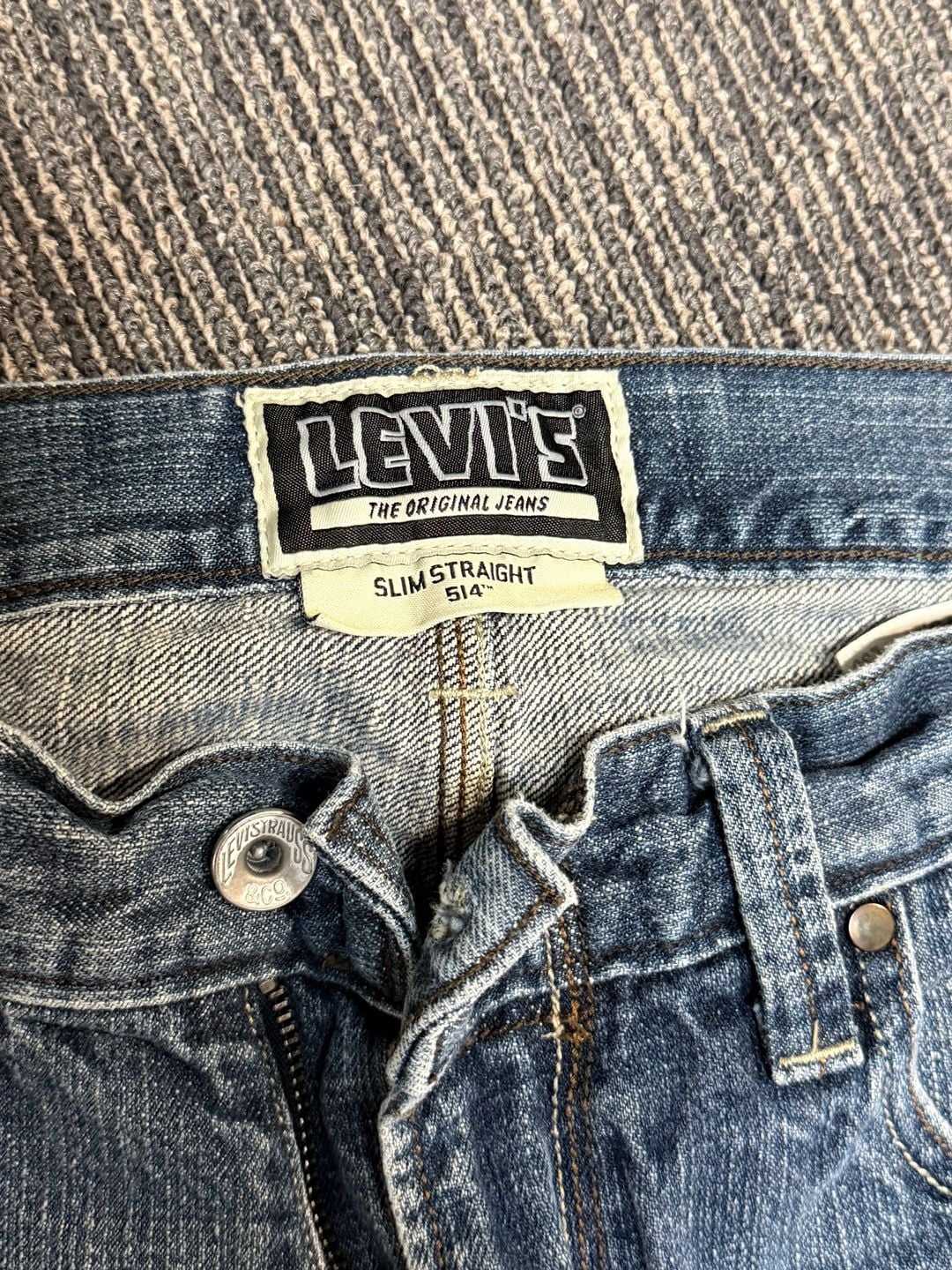Levi's 514 Slim Straight Jeans Size 30x30 Blue 4