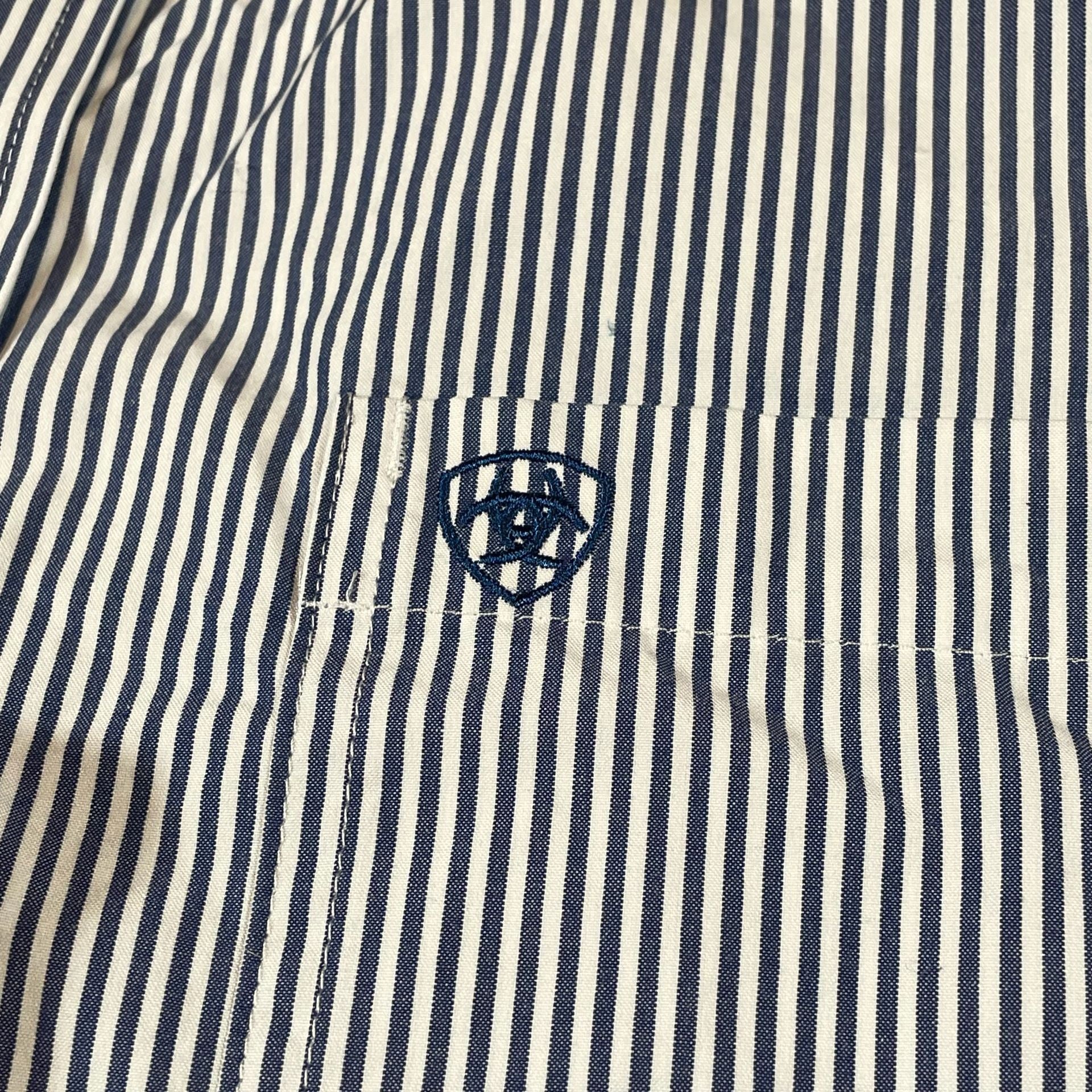 Ariat Pro Series Shirt Size L Striped Button Down 7