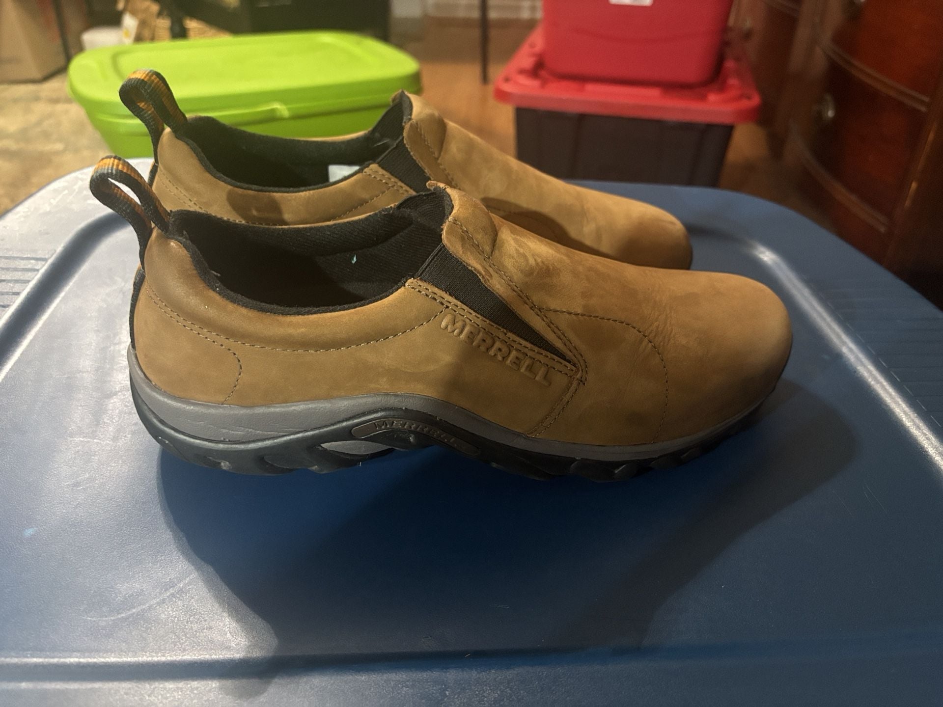 Merrell Jungle Moc Slip-On Shoes Brown Suede 4
