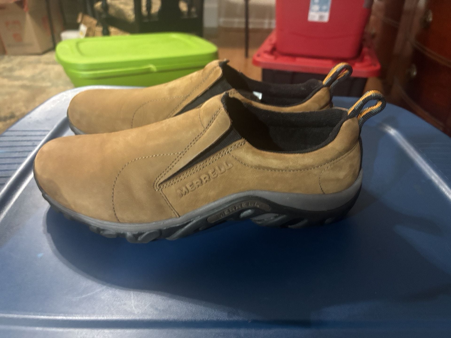 Merrell Jungle Moc Slip-On Shoes Brown Suede 6