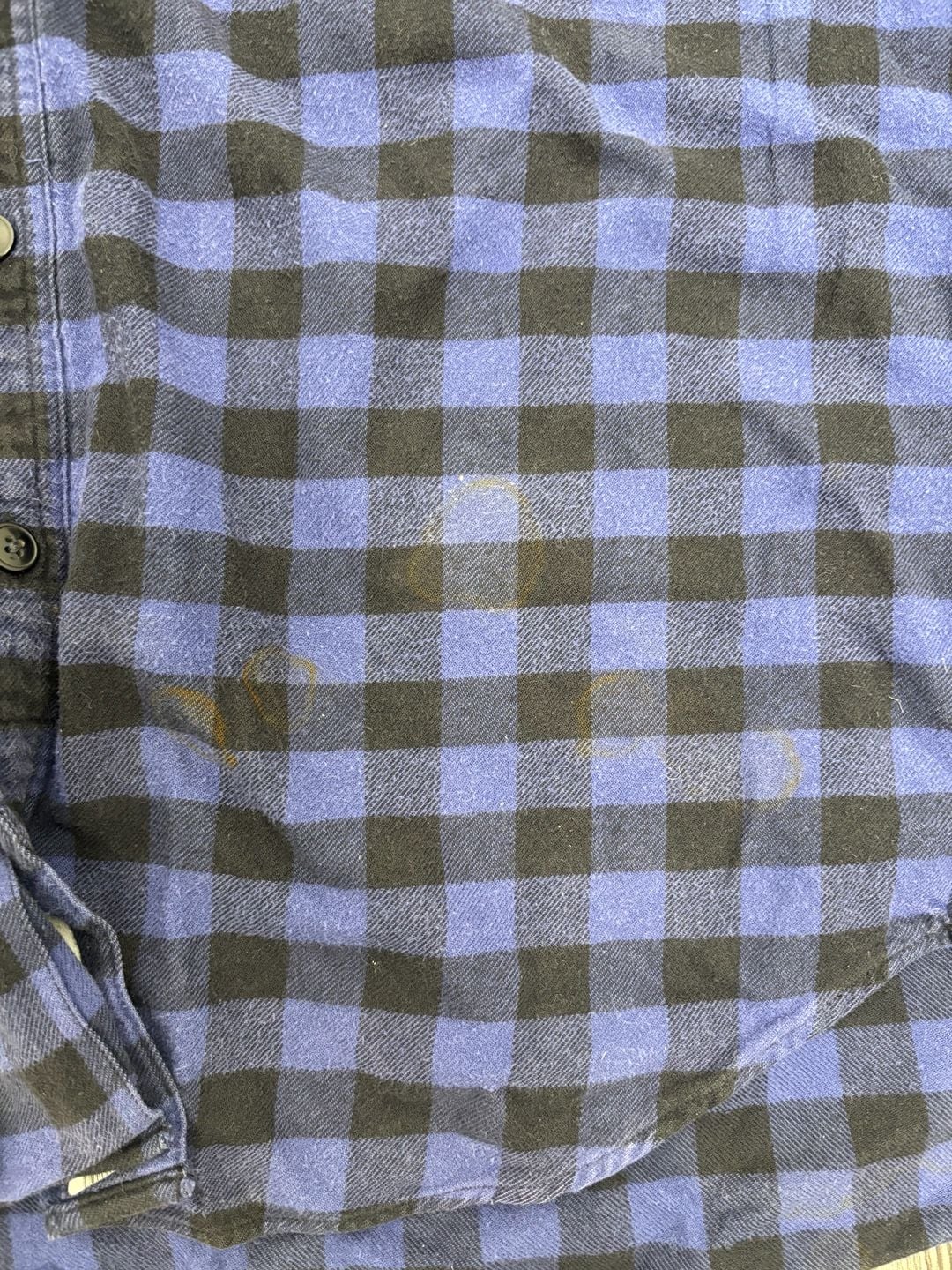 J.Crew Flannel Shirt Size L Blue Black Plaid 5