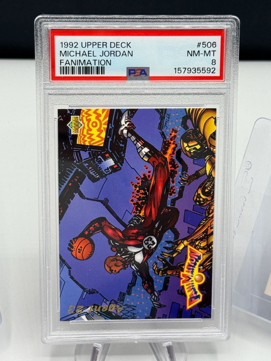 1992 Upper Deck Michael Jordan Fanimation #506 PSA 8 Bundle with Kobe 2