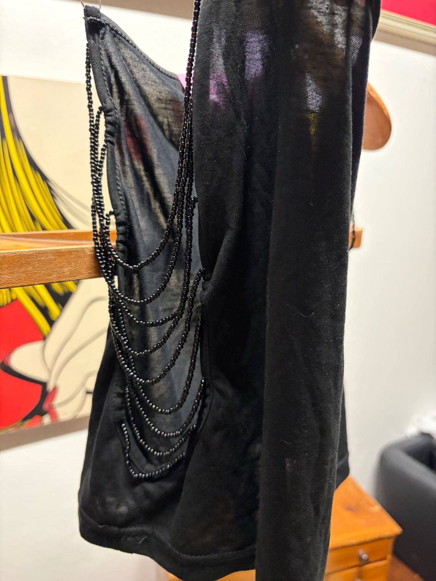 EDIKTED Donia Cutout Beaded String Tank Top - BLACK - M 5