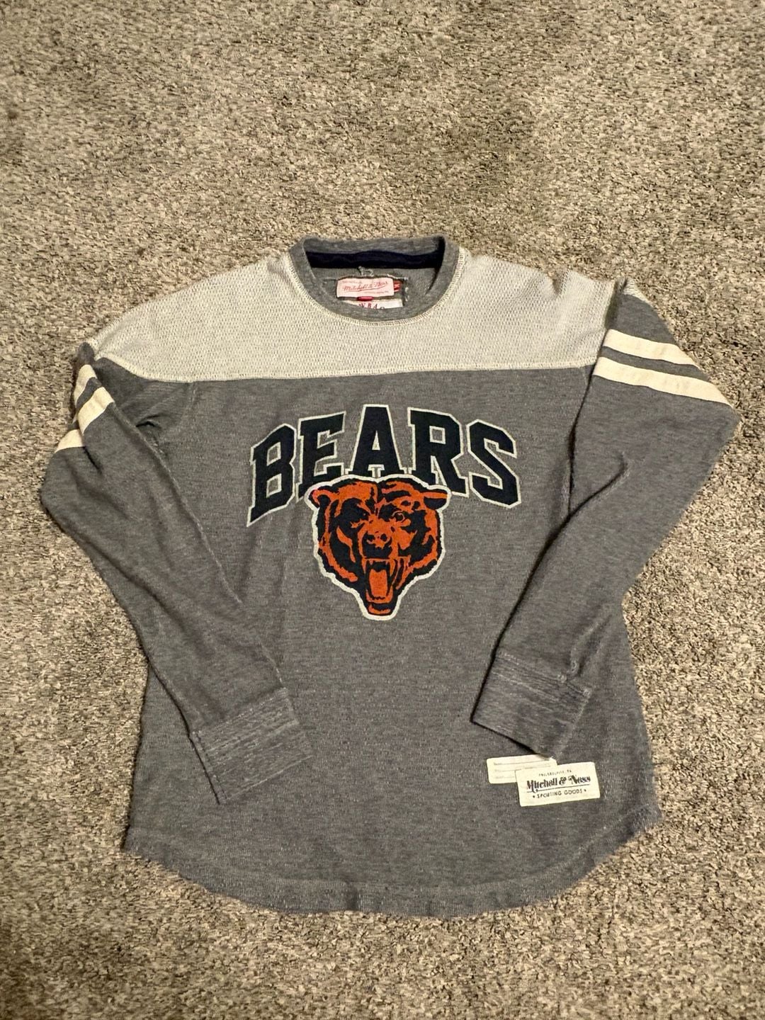 Mitchell & Ness Chicago Bears Long Sleeve Thermal Shirt Size Medium 2