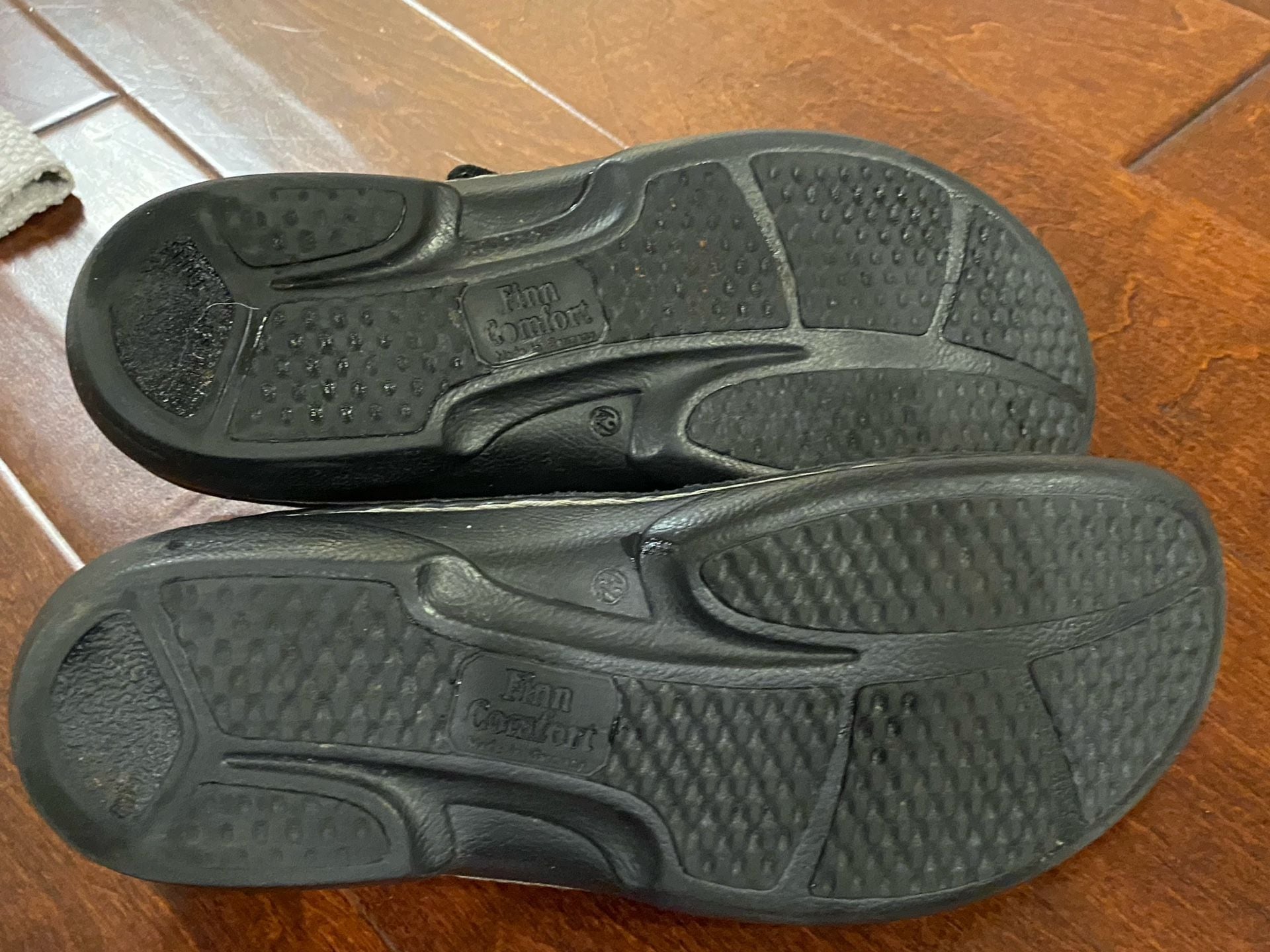 Finn Comfort Mary Jane Shoes Size 42 Black Leather 5