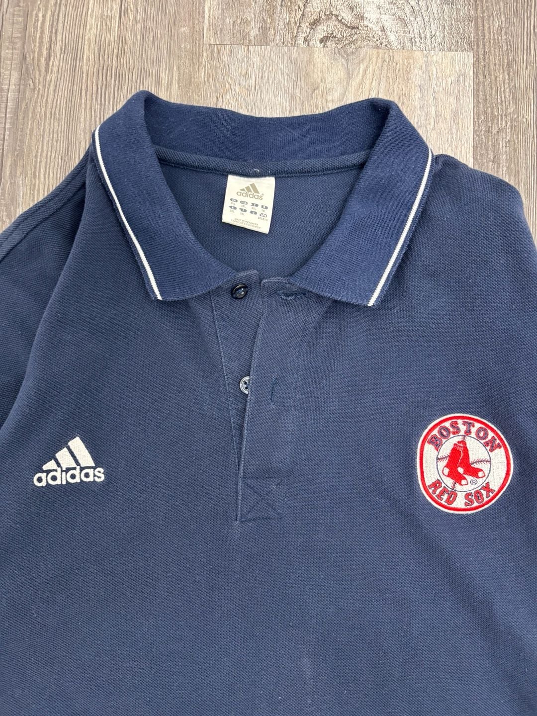 Adidas Boston Red Sox Polo Shirt Navy Blue 4