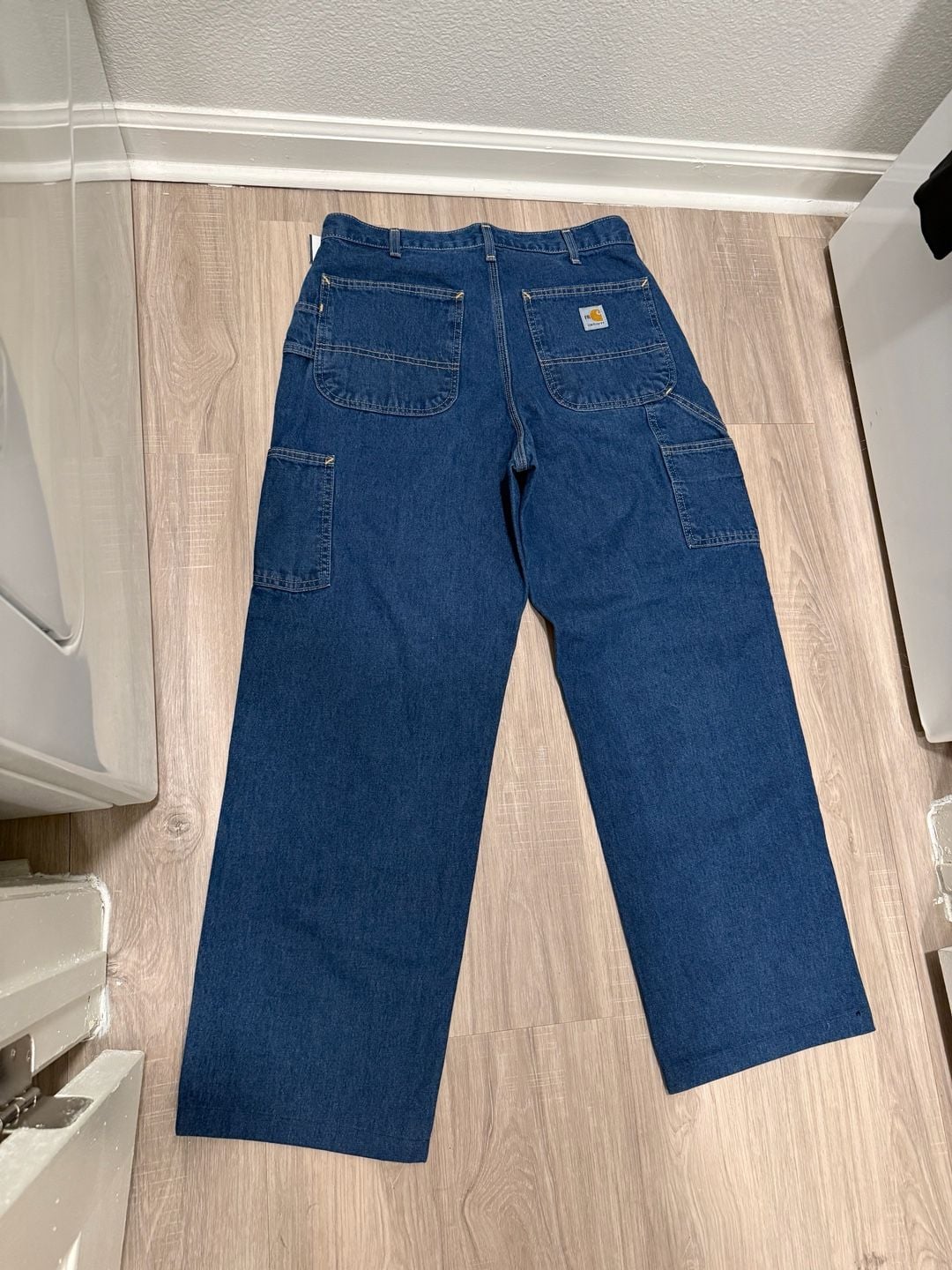 Carhartt FRB13 DNM Dungaree Fit Jeans 32x36 Blue Flame Resistant 3