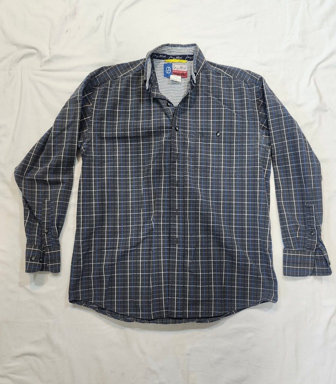 Wrangler George Strait Long Sleeve Button Down Shirt Size L 2